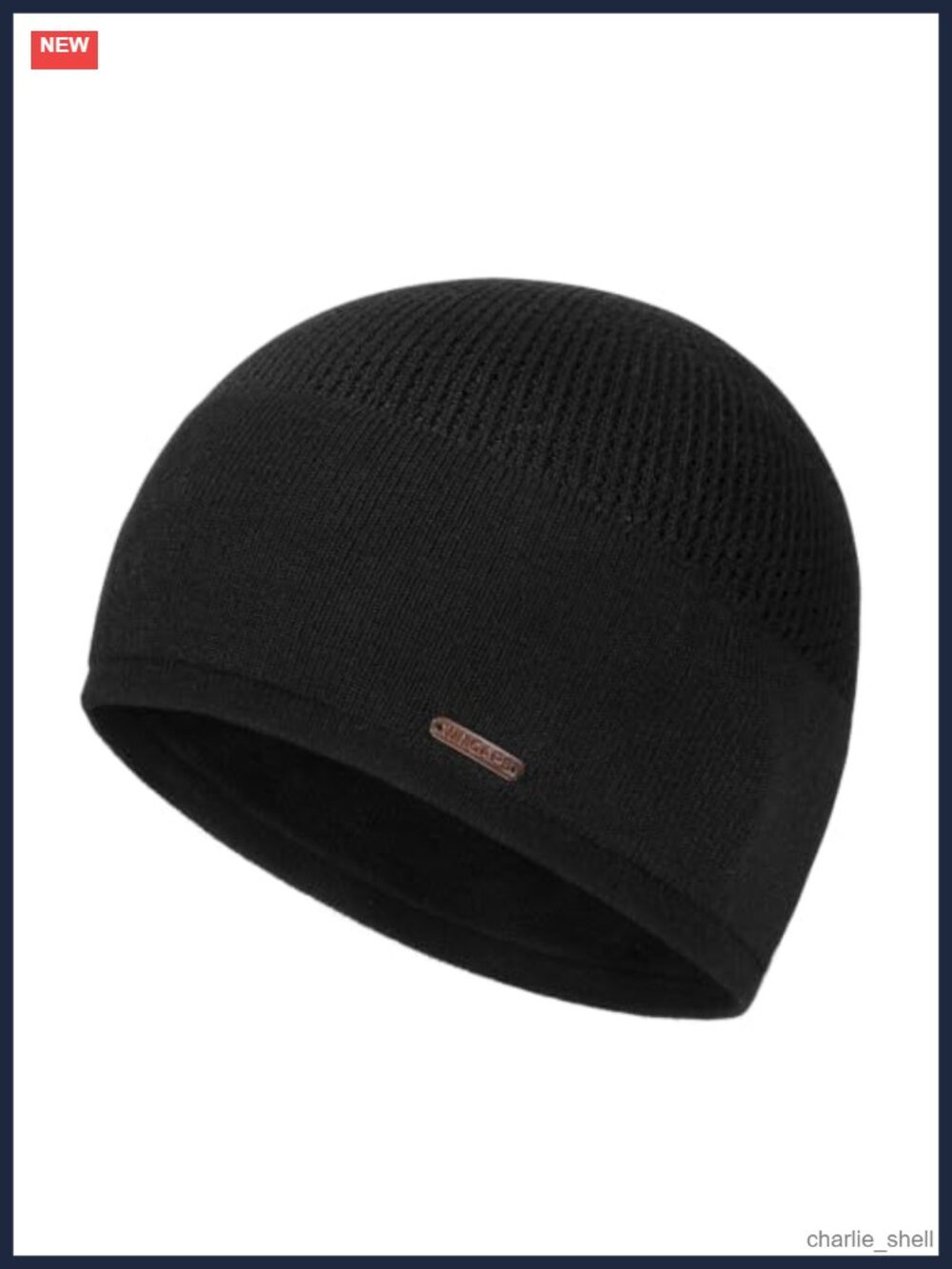 33% Wool Blend Beanie Breathable Skull Cap for Running